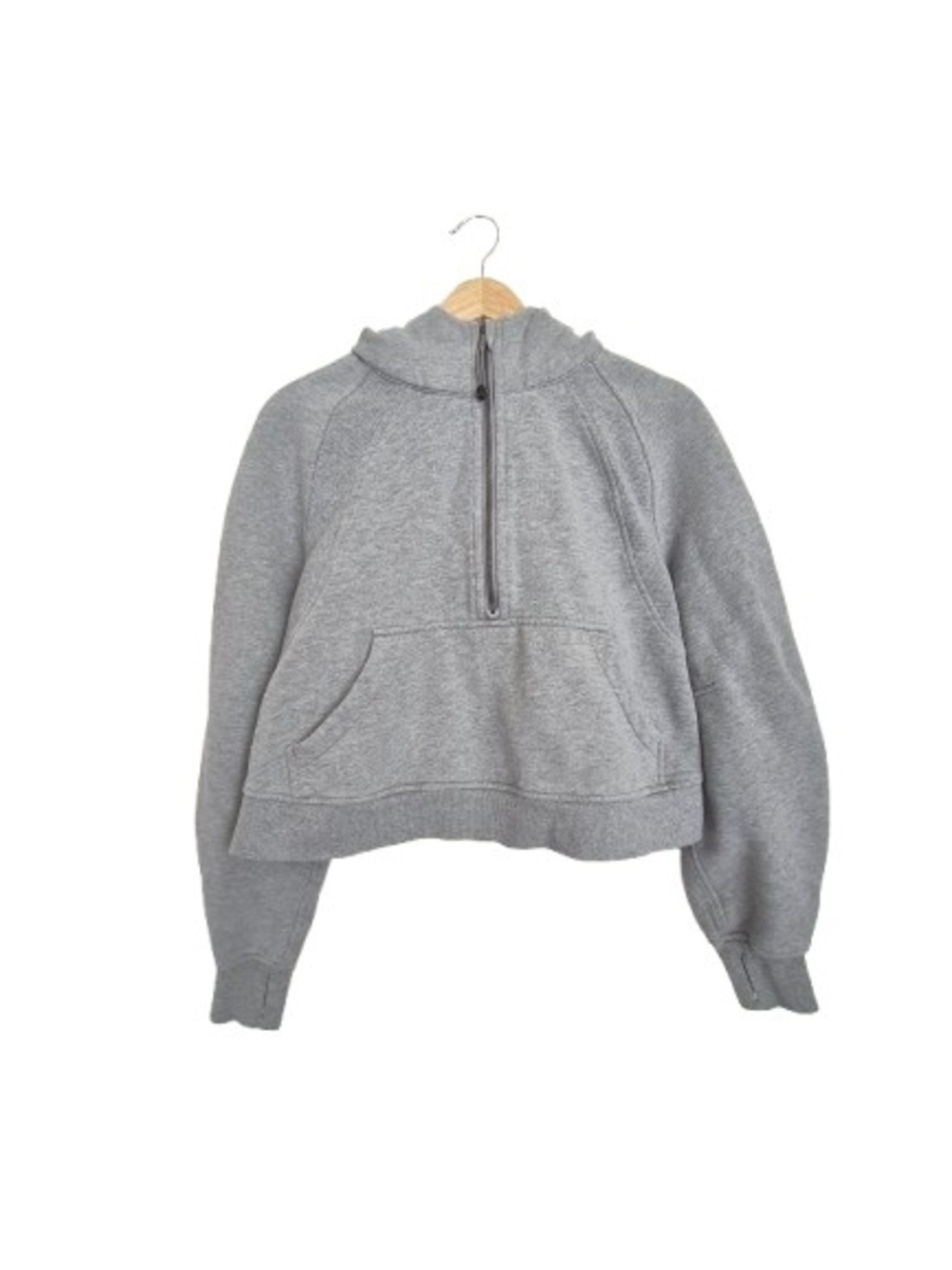 Lululemon Scuba Oversized Half-Zip Hoodie Heathered Gray Size M/L